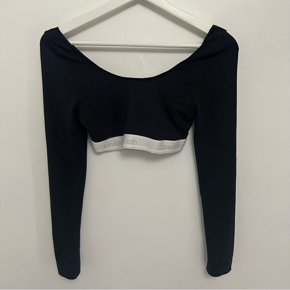 Kith x Calvin Klein Black Long Sleeve Bralette